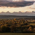 Sunset at Hrabusice with High Tatras view