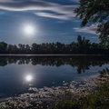 Full moon at the lake