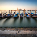 Sunrise at Venezian waterfront
