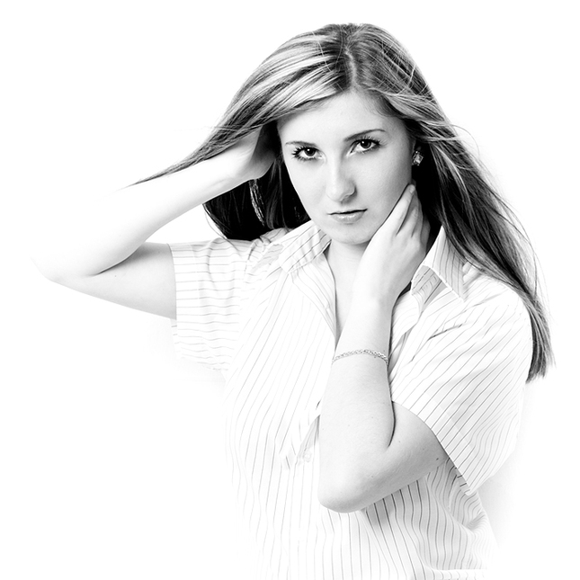 White pose