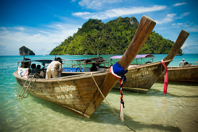 Tradičné thajské loďky