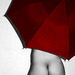 červený dáždnik
