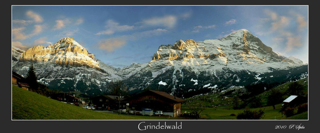 Západ slnka nad Alpami