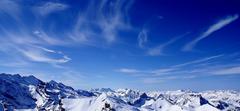 Pohľad na Švajčiarske Alpy