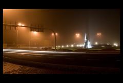 Zahmlený kruhový objazd