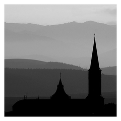 2 veže - bw