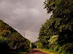 Slight rainbow