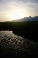 Zapad slnka pod Tatrami