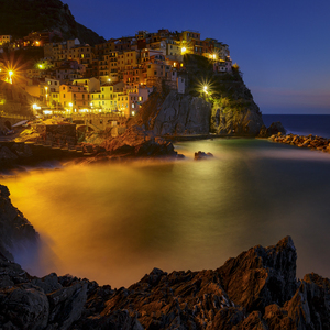 Večerná Manarola