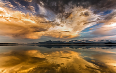 Liptovská Mara podvečer