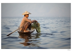 Rybár z jazera Inle