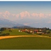 Bernské Alpy v diaľave...