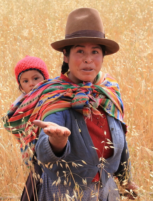 Peruánka s dieťaťom