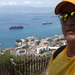 tesne pod vrcholom Gibraltáru