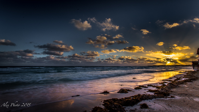 sunrise on cuban beach
