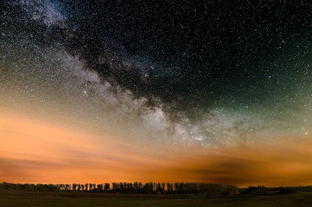 Milky way with some Airglow