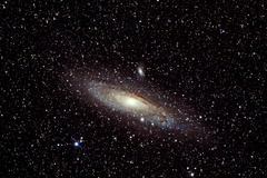 M31,M32 a M110 bez teleskopu