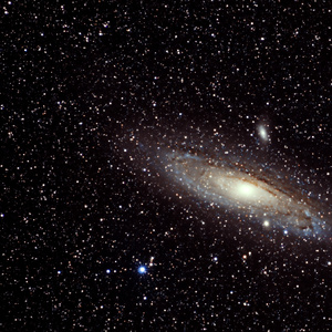 M31,M32 a M110 bez teleskopu