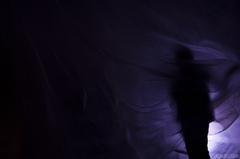 Man in fog