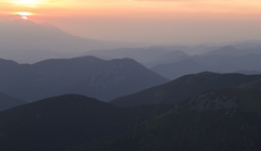 východ slnka z Chopku