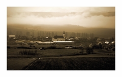 ráno nad dedinou