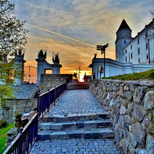 stairs to the sunset