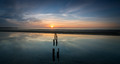 Sunrise at Malahide beach