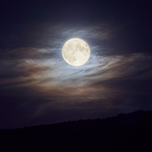 Modrý svit Mesiaca