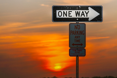 One Way and No Parking