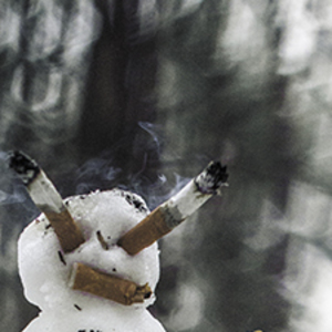 Smoking snowman