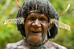 Papua – Kmen Dani - náčelník