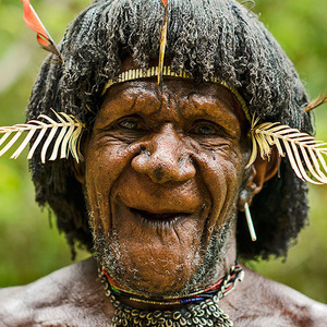 Papua – Kmen Dani - náčelník