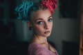 pinks and blues