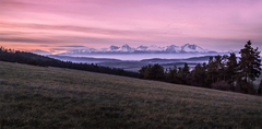 Tatry po západe