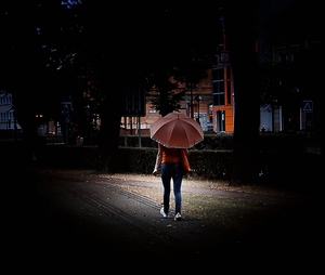 walk in the rain