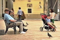 Nuda v meste