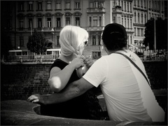 večerný výhľad z mosta