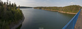 Panorama z mosta priehrady.