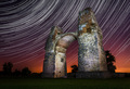 Carnuntum under star trails
