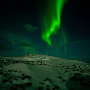 Aurora near Kálfshamarsvík