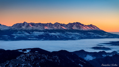 Ranné Tatry z Ďumbiera