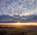 západ slnka nad Krasňanmi