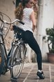 Dominique Sit On The Bike
