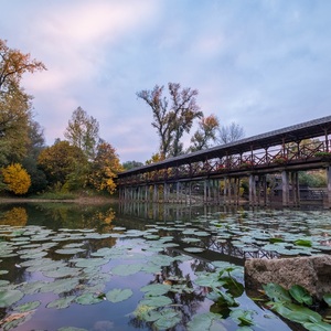 Drevený most v Kolárove