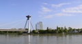 Rieka Dunaj, most Ufo-panorama 2