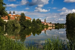 Telč z parku