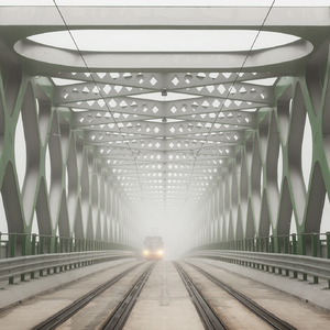 Starý most v hmle