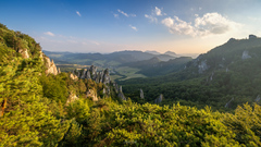 Večer na Súľovských skalách