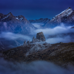 Keď Cinque Torri spí...