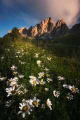 Ráno v Passo Gardene